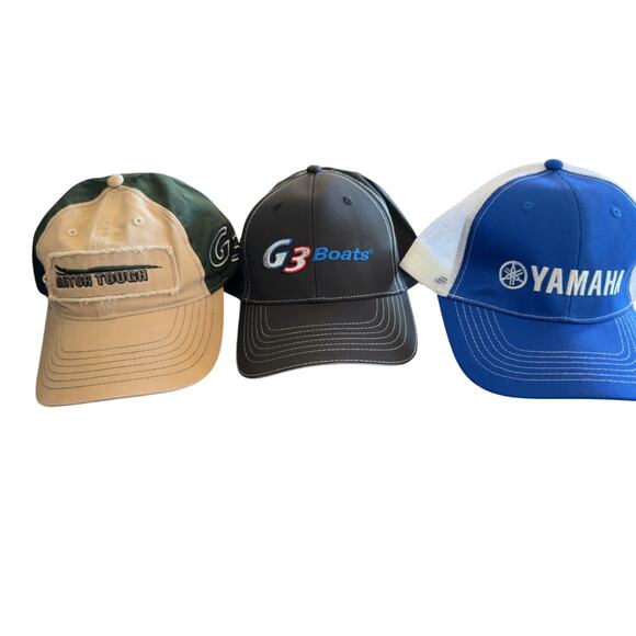 Men’s Fishing Trucker Hat Snapback Bundle New Never Worn - Picture 1 of 9